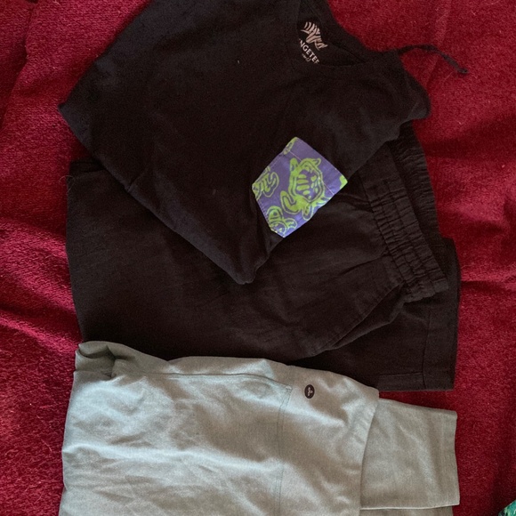 prAna leggings, old navy black linen pants bundle, size Large - Picture 3 of 8